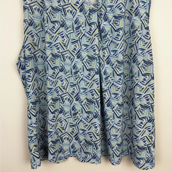 Talbots Geo Pattern Sleeveless Top - Picture 3 of 7